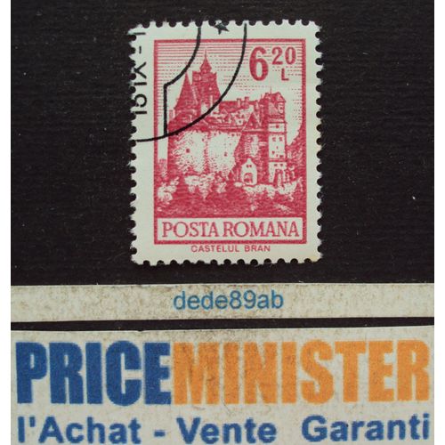 Roumanie..   6.20 L Posta Romana . Le Château De Bran . Oblitéré.