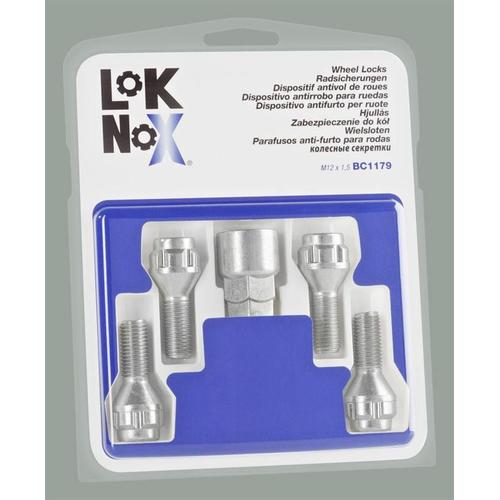 4 Vis Antivol Loknox 12x150/ 60degres/  26.4mm/ Douille 17/19mmtor9950