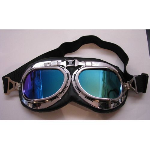 Déguisement B Lunettes Aviateur - Angle - Chrome Lunette Aviateur Protection - Grillagées - Airsoft, Paintball Moto Motard