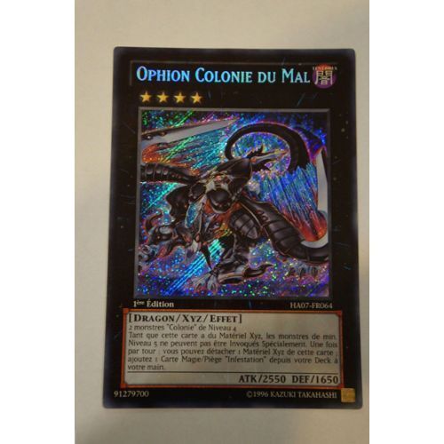 Yu-Gi-Oh! Ha07-Fr064 Ophion Colonie Du Mal / Evilswarm Ophion Secret Rare