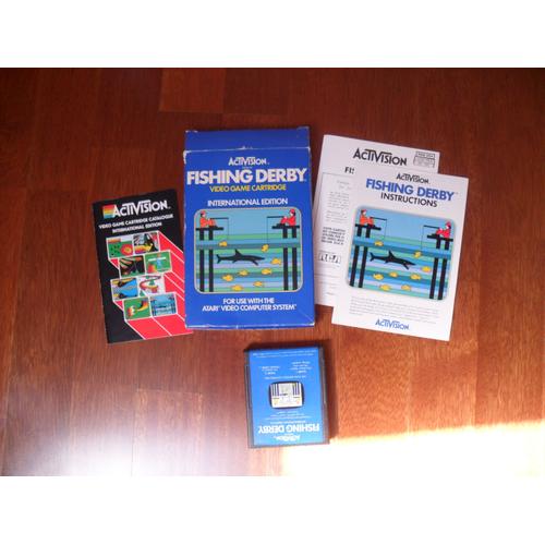 fishing derby // atari 2 600 - mini-disque-video-disque-cassette
