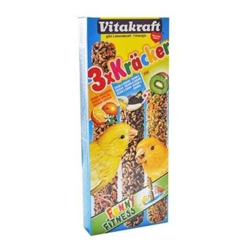 Kracker Pour Canaris Au Orange/Kiwi/Banane Et Sésame Vitakraft