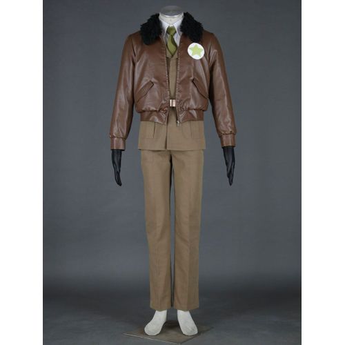 Uniforme Militaire Américain De Costume De Cosplay D'axis Power Déguisement Ensemble Livraison Immédiate