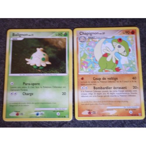 Carte Pokemon- Balignon- Chapignon- Même Edition