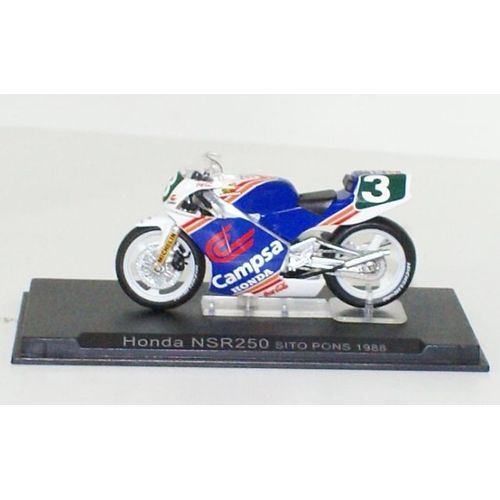 Ixo Moto Honda Nsr250 Sito Pons 1988 Ech 1:24 +Boite-Ixo
