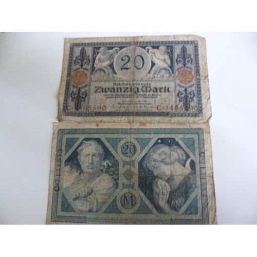 Allemagne 20 Mark 1915  Used