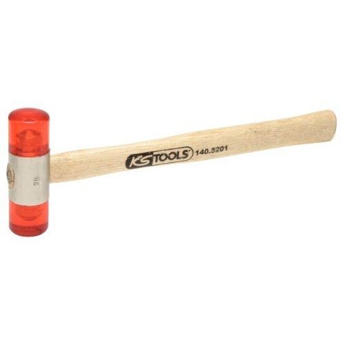 Maillet à embout plastique 340g - tête Ø 35mm - avec manche frêne galbé