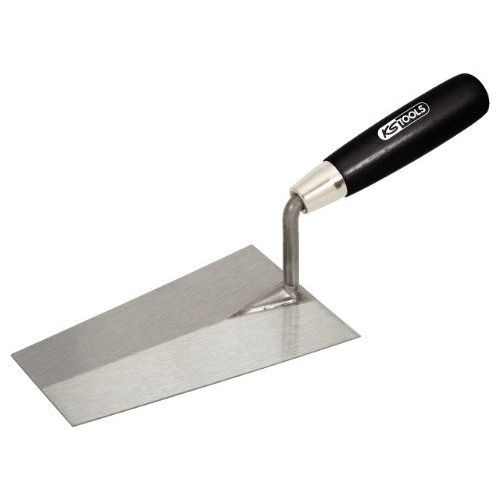 Truelle carrée, 220 mm, lame acier et manche bois