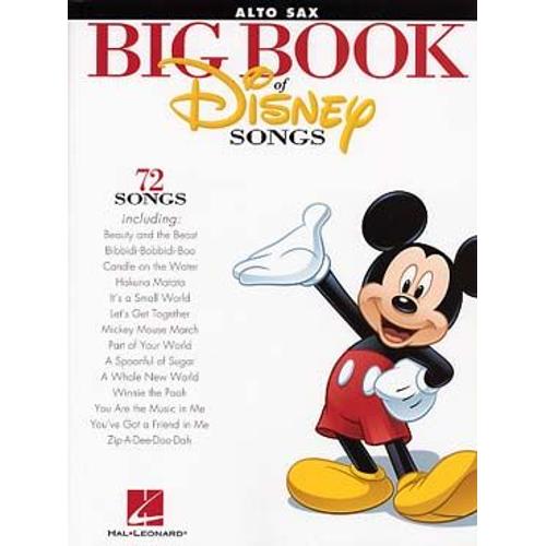 The Big Book Of Disney Songs - Saxophone Alto
