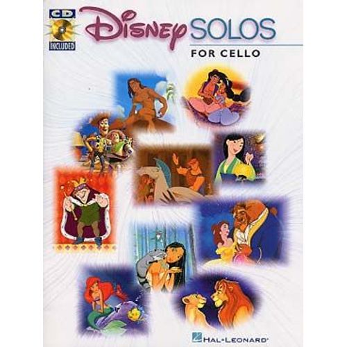 Disney Solos For Cello Book/Online Audio