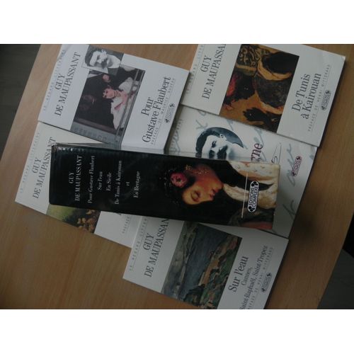 Maupassant Coffret 5 Volumes : Volume 1, Pour Gustave Flaubert - Volume 2, En Bretagne - Volume 3, De Tunis À Kairouan - Volume 4, Sur L'eau - Volume 5, En Sicile