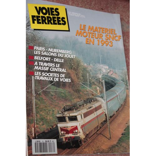 Voies Ferrees  N° 76 : Le Materiel Moteur Sncf En 1993