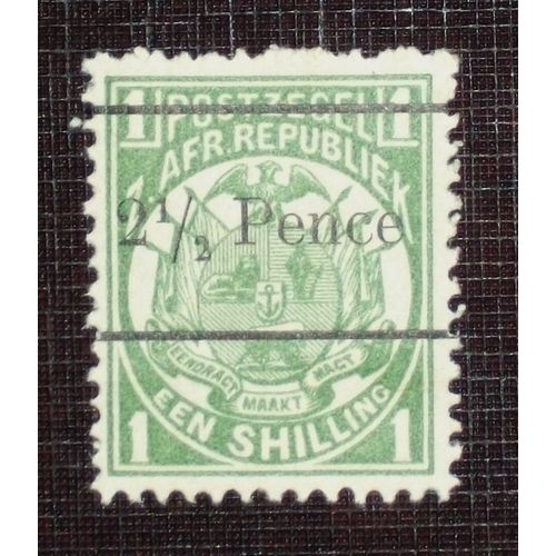 Transvaal N° 96 Neuf Sans Charnière De 1887 - 2 1/2p Sur 1s Vert-Jaune « Armoiries »