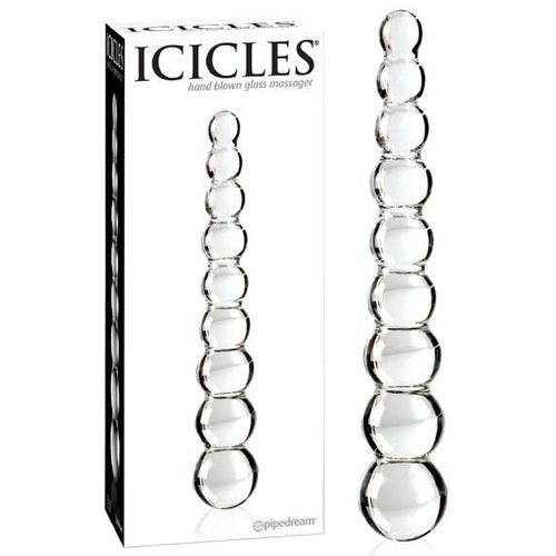 Double Gode En Verre Icicles No 02 - Pipedream