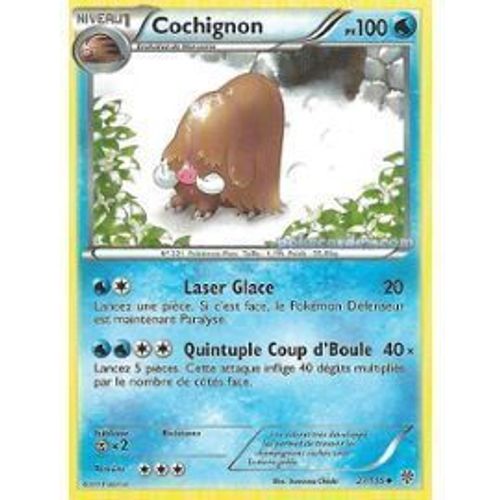 Carte Pokemon-Cochignon 27/135 - Pokemon Tempête Plasma