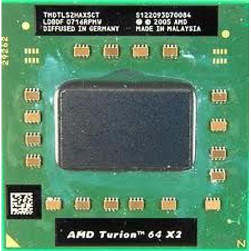 AMD technologie mobile Turion 64 X2 TL-52 mobile - 1.6 GHz - 2 coeurs - Socket S1 (TMDTL52HAX5CT)