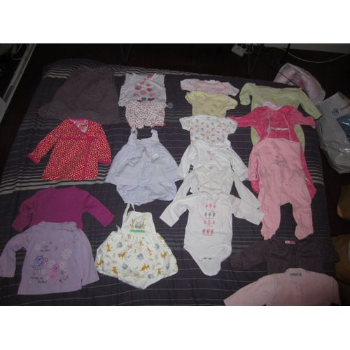 Lot Vétements Bébé Fille 3 Mois De Marque