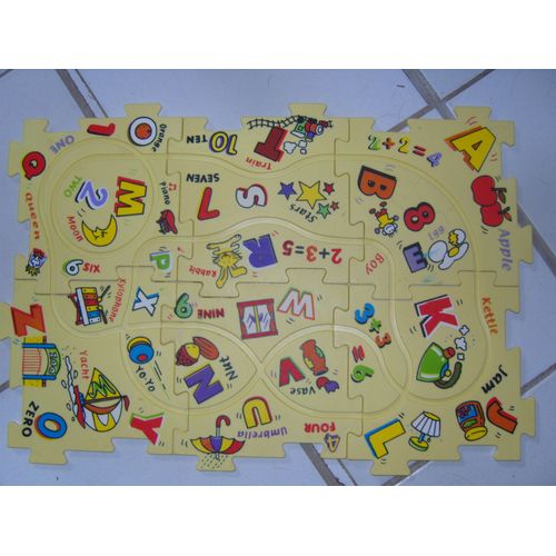 Lot De 8 Plaques Pour Circuit Puzzle Alphabet