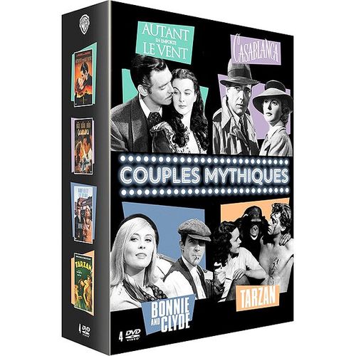 Couples Mythiques - Autant En Emporte Le Vent + Casablanca + Bonnie And Clyde + Tarzan - Pack