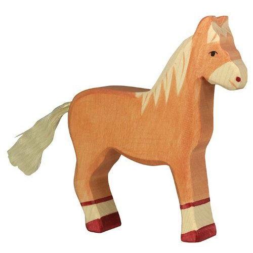 Holztiger - 80033 - Figurine - Cheval, Debout - Marron Clair