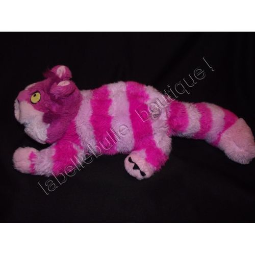 Doudou Peluche Cheshire Chester Le Chat Fou D'alice Aux Pays Des Merveilles Disney Store 47 Cm Rose
