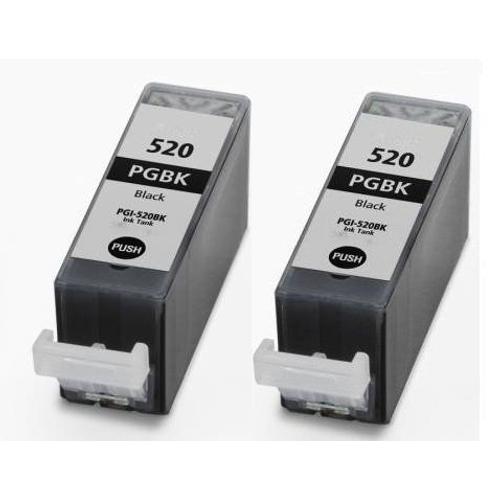 Tonercenter24 - PGI520 Compatible 2 x Noir Grande Cartouche d'Encre pour Canon Pixma iP3600, iP4600, iP4700