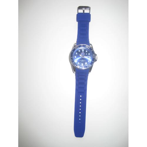 Montre Homme Bleu Caoutchouc Rfm 3atm Water Resistant Quartz