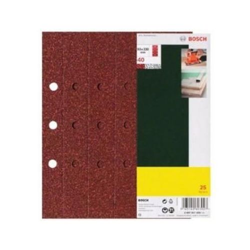 Set de 25 Abrasifs pour Ponceuse 2607017108 Bosch
