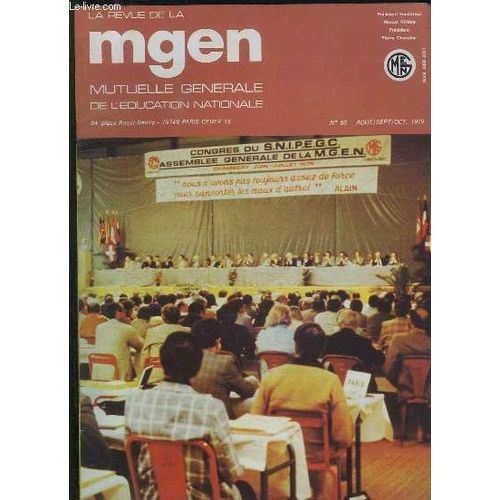 La Revue De La Mgen N° 50 Aout, Sept, Oct 1979. Mutuelle Generale De L Education Nationale.