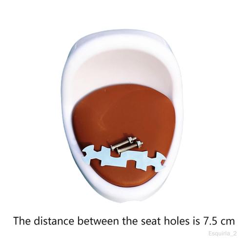 Siège De Tricycle Pour Enfants, Dossier Bas, Selle De Siège De Chariot, Selle De Dossier De Vélo Avec Vis D'installation Blanc Et Orange