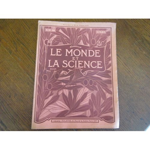 Le Monde Et La Science  N° 21 : Couleurs / Chocolat / Cuirs Et Peaux