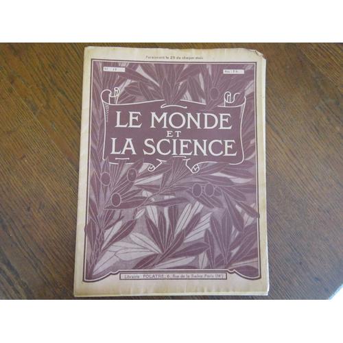 Le Monde Et La Science  N° 17 : Caoutchouc / Conserves / Constructions