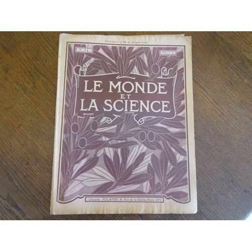 Le Monde Et La Science  N° 24 : Decor Cinama Theatre Cinematographie /  Epices