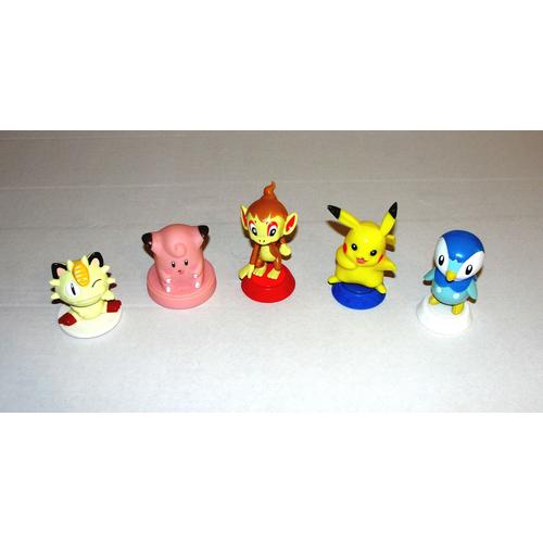 Pokemon Lot De 5 Figurines Avec Socles Nintendo