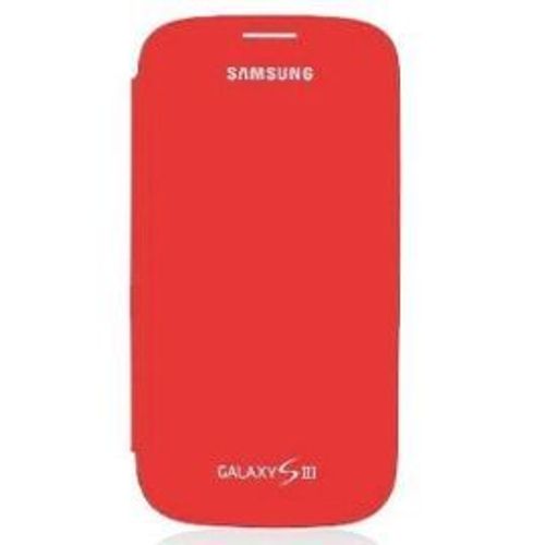 Coque Etui Samsung Galaxy S3 I9300 Rouge Etui A Rabat Samsnug + Film Ecran