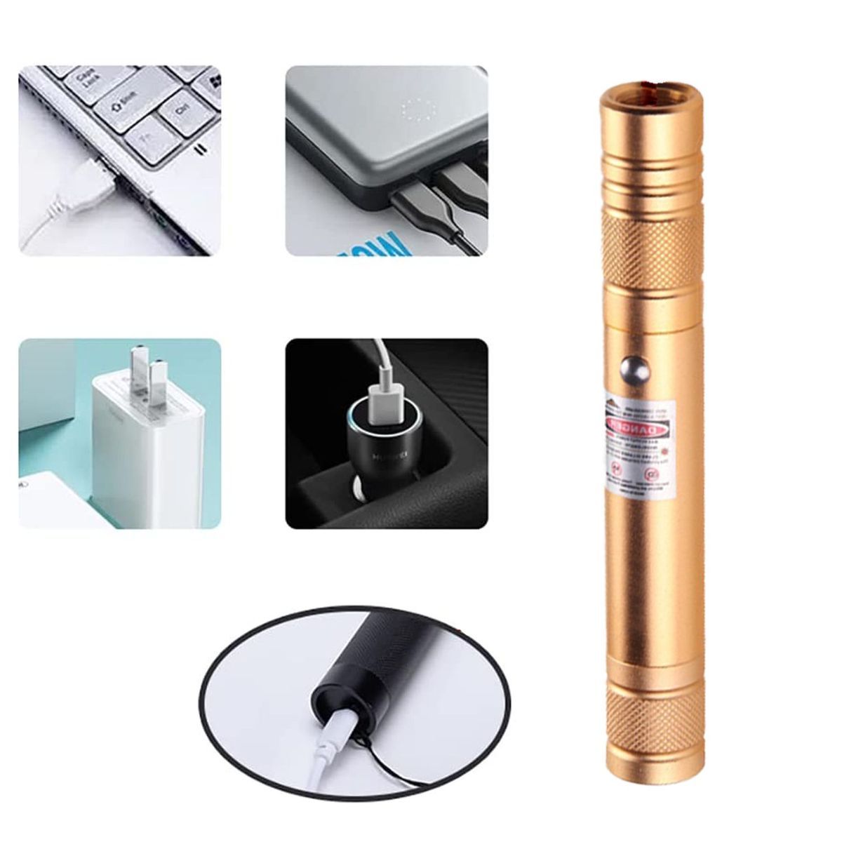 Long Range, High Performance Tactical Red Dot Light In Gold - 3