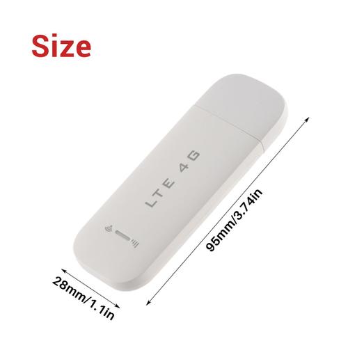 Routeur WiFi 4G Dongle USB Modem Sans 100 Mbps avec Fente pour Carte SIM Pocket Mobile WiFi pour Hotspot Sans de Voiture