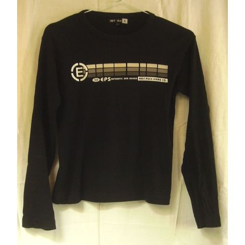 T-Shirt Noir - East Pole - 10 Ans