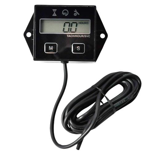 Lcd Affichage Numérique Moto Moteur Tach Heures Compteur Pour Moto Tachymètre Jauge Marine Chainsaw Pit Vélo Bateau À Moteur Inductif