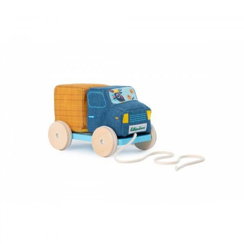 Jouet à tirer camion toupie