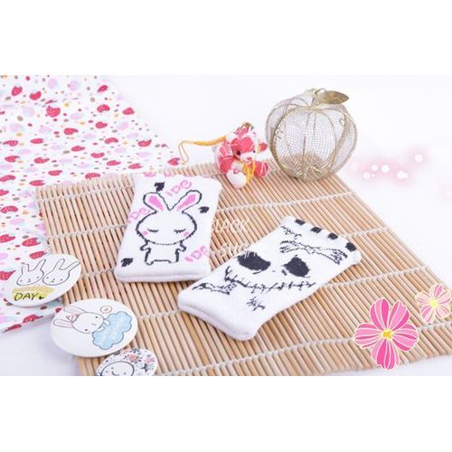 Étui Housse Portable Téléphone Bijoux Pochette Chaussette Lot De 2 Pieces Tête De Mort Pirate Lapin Mr Jack