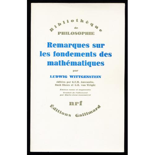 Remarques Sur Les Fondements Des Mathématiques