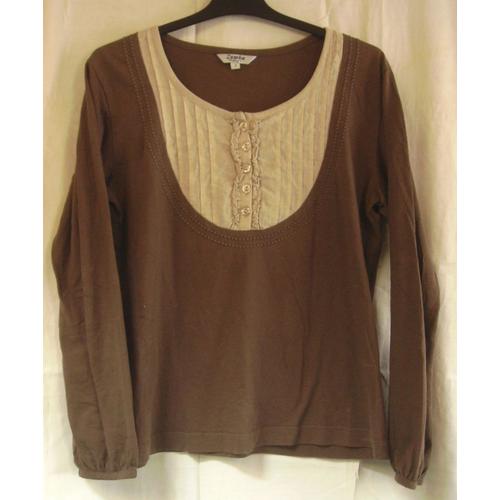 Débardeur Beige Et Marron Zamba - Taille 2