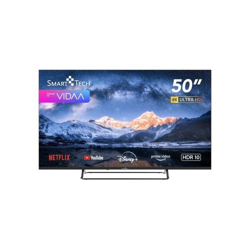 Smart Tech TV LED 4K UHD 50UV01V - 50" (126 cm) - Smart TV VIDAA - Molotov, Netflix, Prime Vidéo, Disney+, Youtube, Plex - 3xHDMI - 2xUSB - Mode Hotel