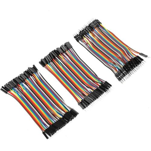 Cables Dupont Breadboard 40pin Male vers Femelle, 40Pin Male vers Male, 40Pin Femelle vers Femelle, Longueur 10cm, pour Breadboard Arduino