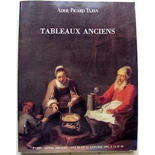 Tableaux Anciens Catalogue De Vente 30-31 Janvier 1991