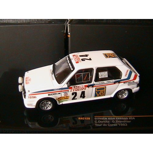 Citroen Visa Chrono #24 Tour De Corse 1983 Dorche Thimonier Ixo Rac128 1/43-Ixo