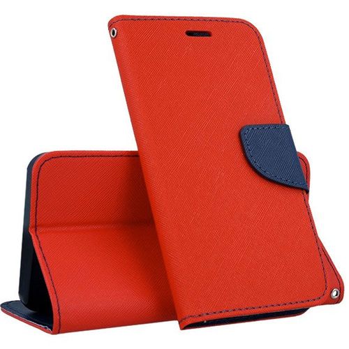 Etui Type Portefeuille Pour Galaxy-A52 Coloris Rouge Fancy-Diary