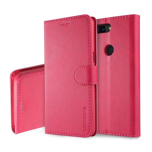 Etui Type Portefeuille Pour Pixel 3a Fushia Gamme Lc.Imeeke