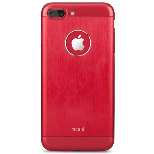 Coque Moshi Iglaze Armour Iphone 7+/8+ Aluminium Rouge Avec Entourage Gel